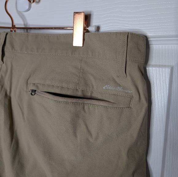Eddie Bauer Mens Shorts Size 36 Beige Tan Hiking Outdoor Golf - Picture 4 of 5